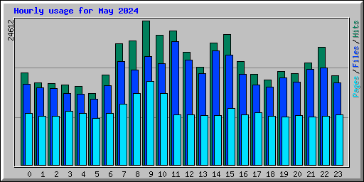 Hourly usage for May 2024