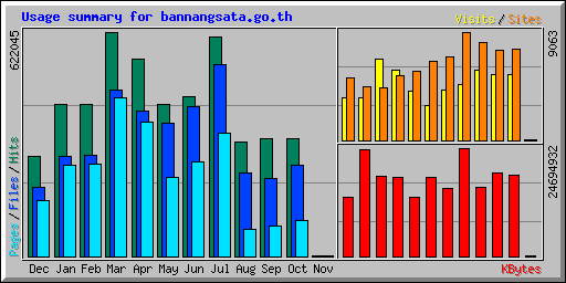 Usage summary for bannangsata.go.th